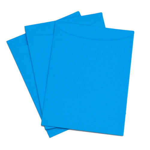 Plicuri dimensiune 18.5x13.5 cm pentru invitatii, culoare albastra