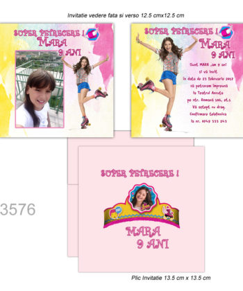 Invitatii Aniversari Tematica Soy Luna