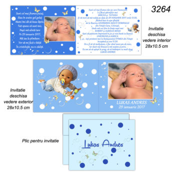 Invitatii Botez Personalizate