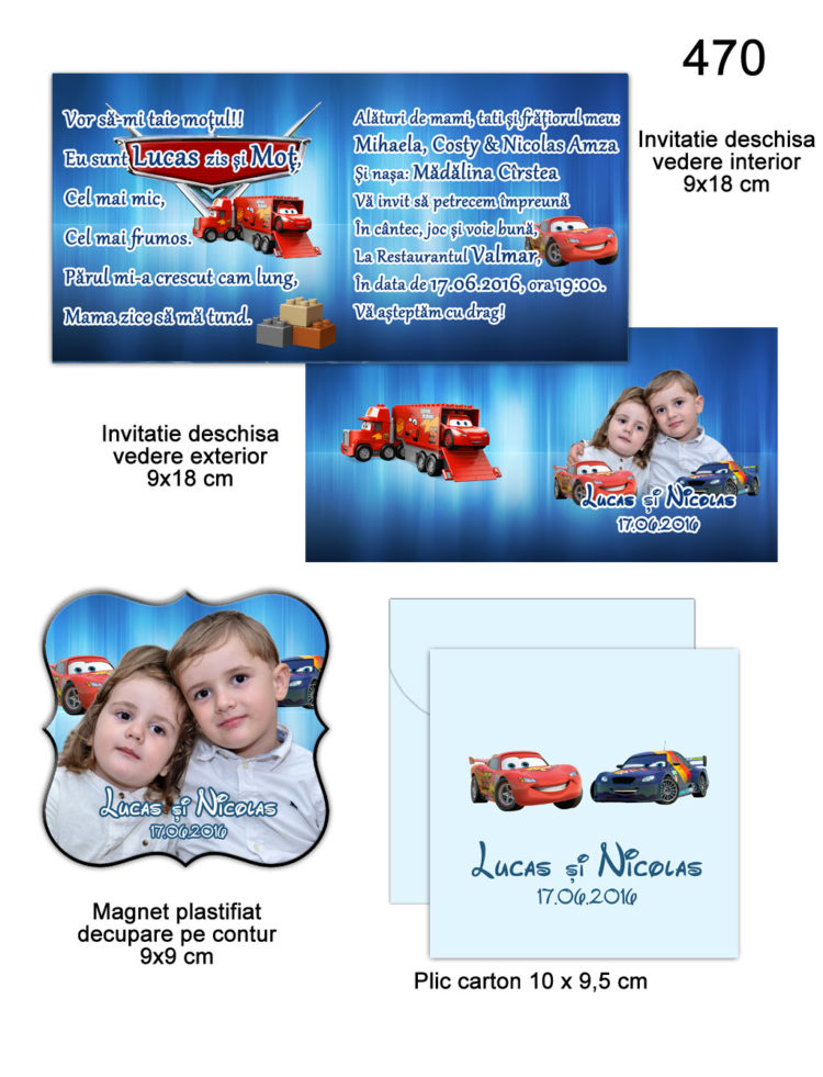 Invitatii Magnetice Botez