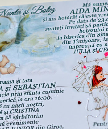 Invitatii Nunta Puzzle