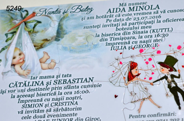 Invitatii Nunta Puzzle