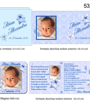Invitatii Magnetice Botez