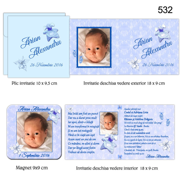 Invitatii Magnetice Botez