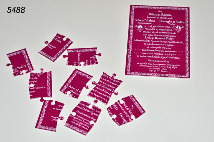 Invitatie Nunta Puzzle