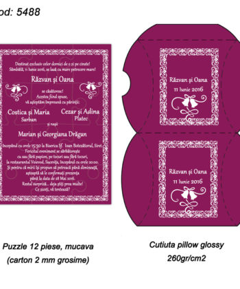Invitatii Nunta Puzzle
