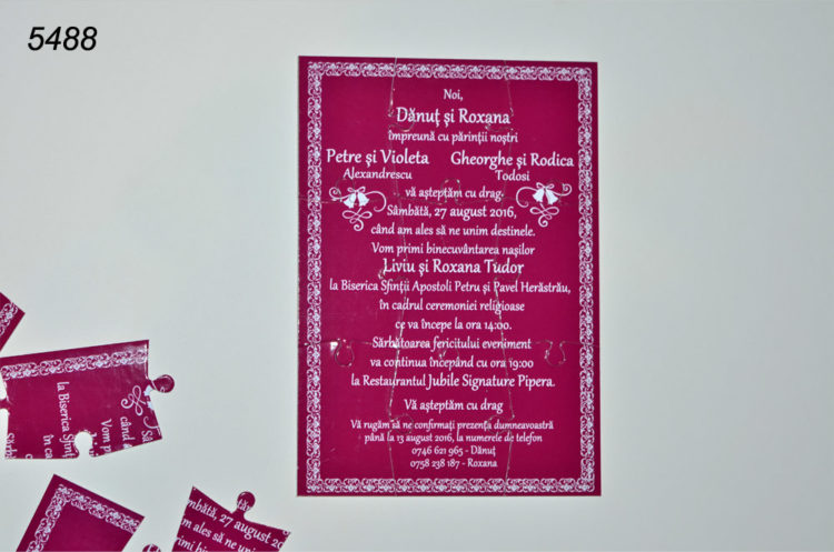 Invitatie Nunta Puzzle