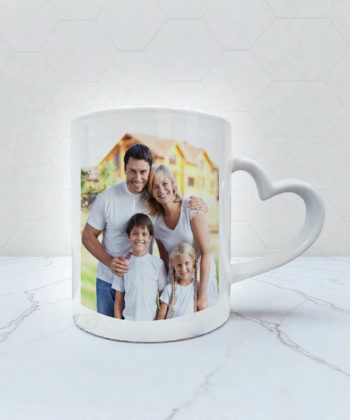 Cana Toarta Inima Personalizata Cu Fotografii - Cadouri Dragobete