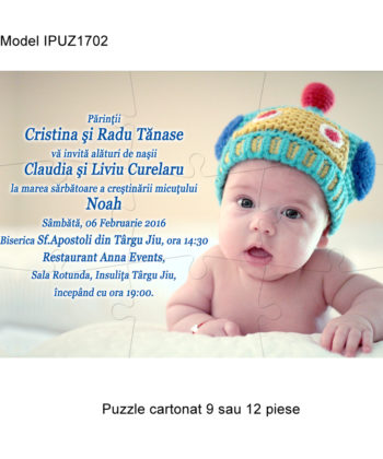 Invitatii Puzzle Botez
