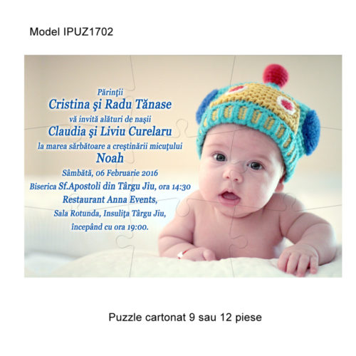 Invitatii Puzzle Botez