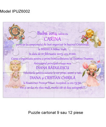 Invitatii Botez Puzzle