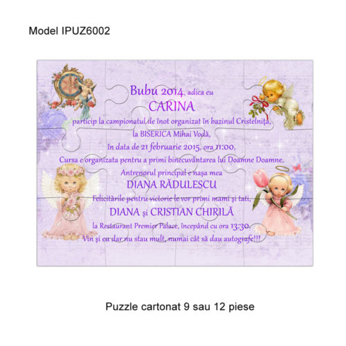 Invitatii Botez Puzzle