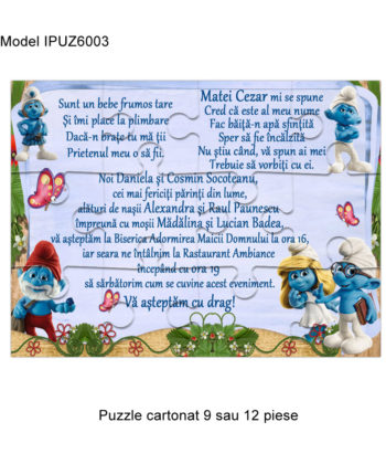 Invitatii Botez Puzzle