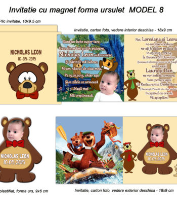 Invitatii personalizate magnetice