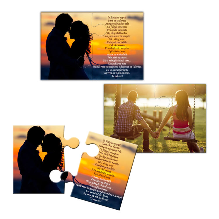 Puzzle Magnetic Cu Doua Piese - Puzzle Personalizat