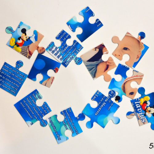 Invitatii botez puzzle