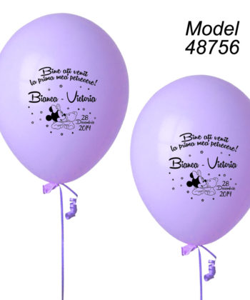 Baloane Personalizate Botez Minnie Mouse