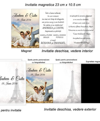 Invitatie magnetica Turnul Eiffel