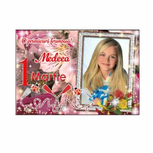 Magnet Mărțișor Personalizat cu Poza – Cadou Simbolic de 1 Martie 6 Magnet martisor personalizat cu poza si text – cadou de 1 Martie