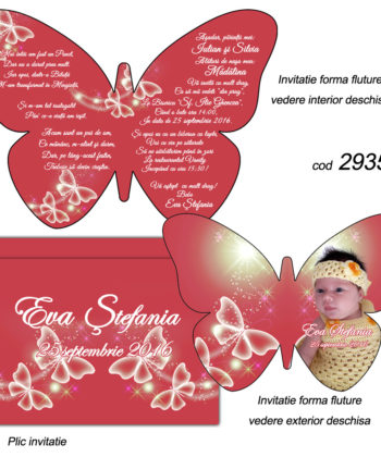 Invitatii Forma Fluture