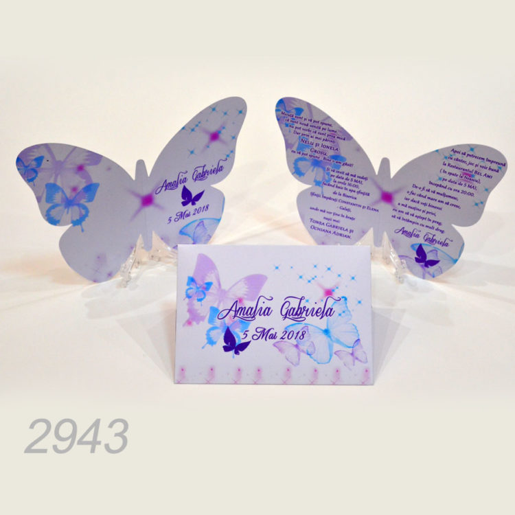 Invitatii Forma Fluture