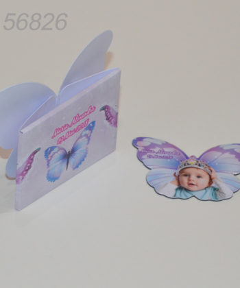 Invitatie Marturie Cutiuta Si Magnet Forma Fluture
