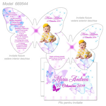 Invitatii Forma Fluture