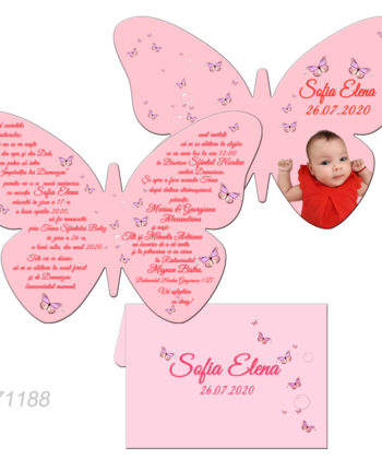 Invitatii Forma Fluture