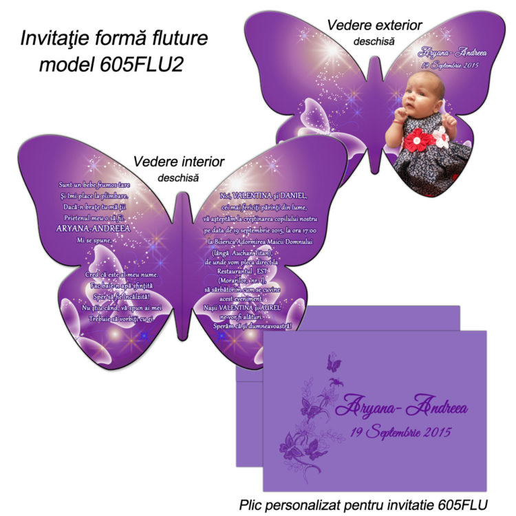 Invitatie Fluture
