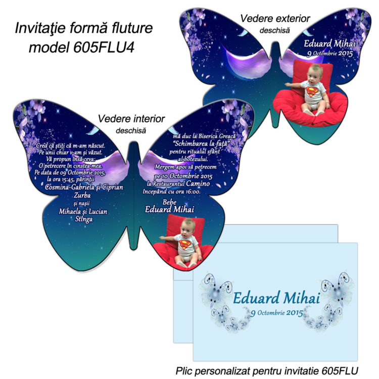 Invitatie Fluture