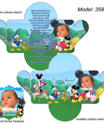 Invitatii Personalizate Cutiuta cu Magnet