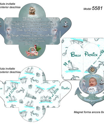 Invitatii Personalizate Cutiuta cu Magnet
