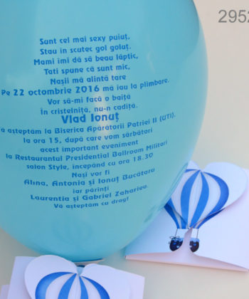 Invitatie Balon si Cutiuta