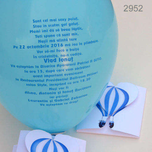 Invitatie Balon si Cutiuta