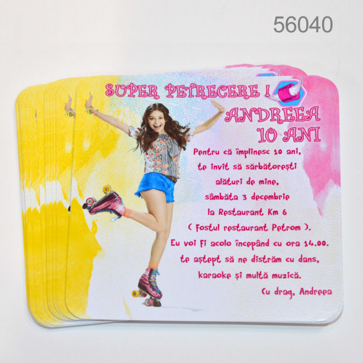 Invitatii Aniversari Tematica Soy Luna
