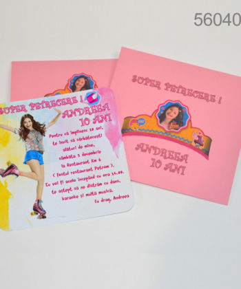 Invitatii Aniversari Tematica Soy Luna