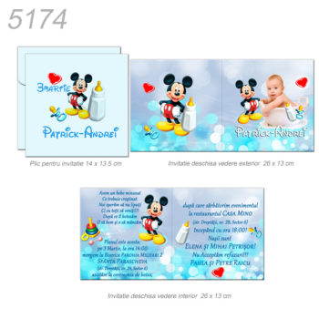 Invitatii Botez Personalizate