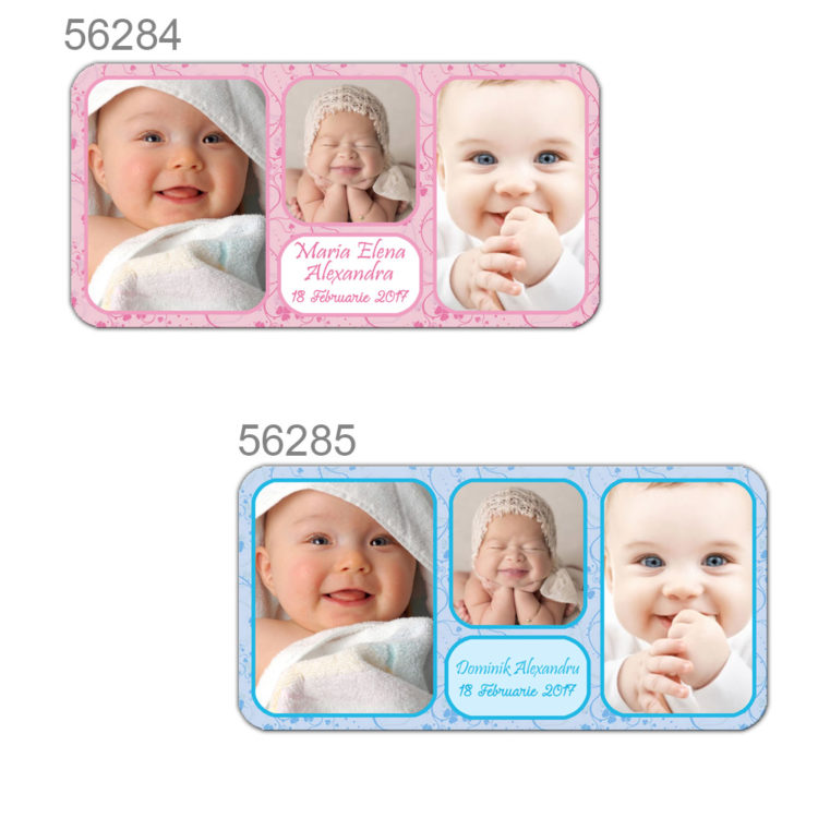 Marturii Magnetice Personalizate Cu Trei Fotografii