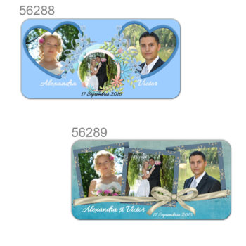 Marturii Magnetice Personalizate Cu Trei Fotografii