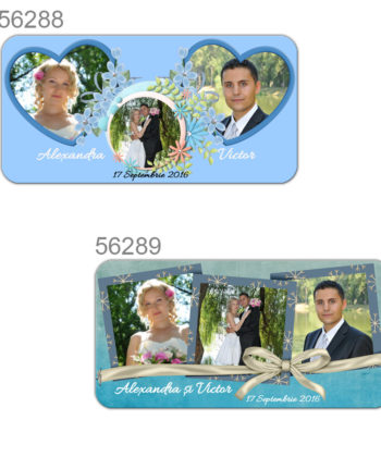 Marturii Magnetice Personalizate Cu Trei Fotografii