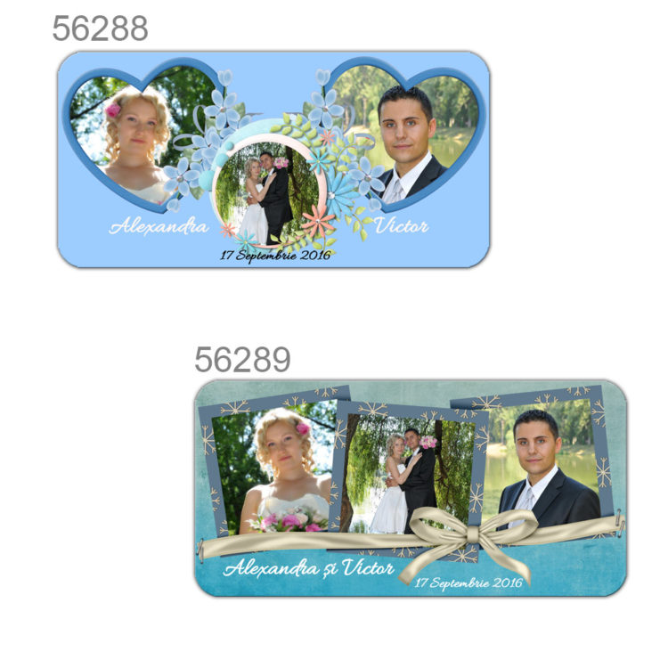 Marturii Magnetice Personalizate Cu Trei Fotografii
