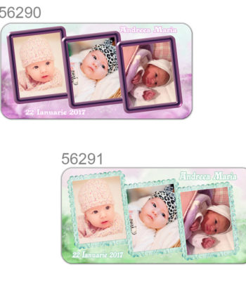 Marturii Magnetice Personalizate Cu Trei Fotografii