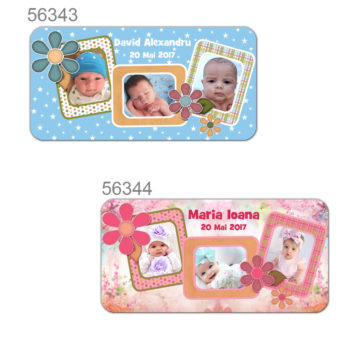Marturii Magnetice Personalizate Cu Trei Fotografii