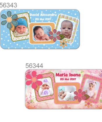 Marturii Magnetice Personalizate Cu Trei Fotografii