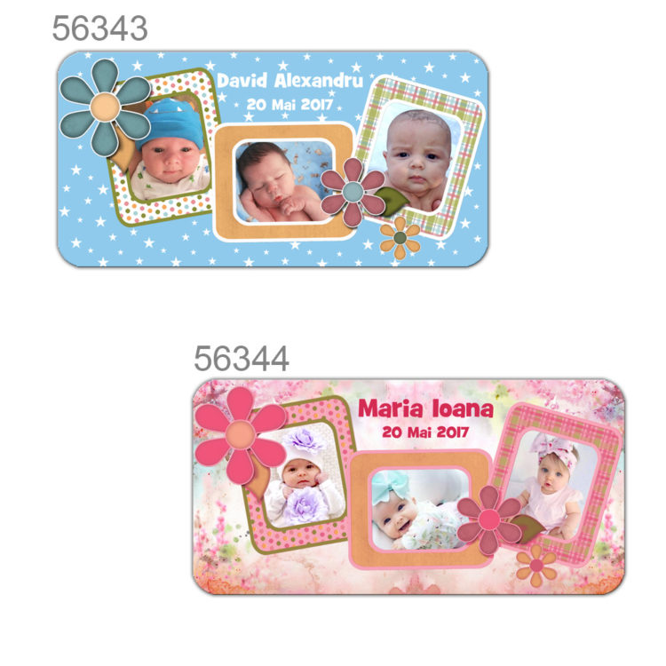 Marturii Magnetice Personalizate Cu Trei Fotografii
