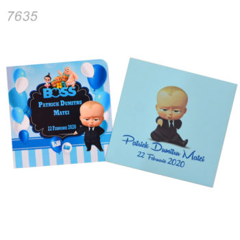 Invitatii Personalizate Baby Boss