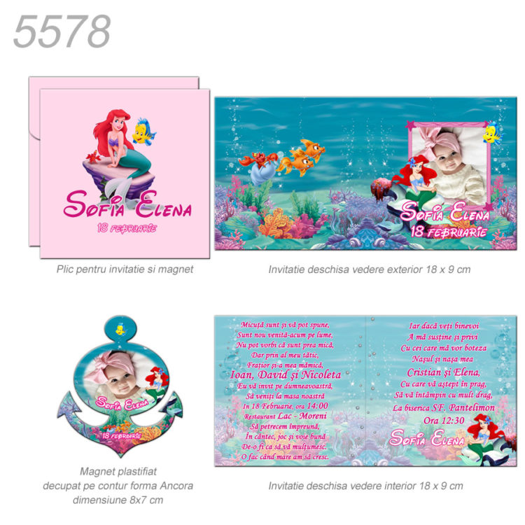 Invitatii Magnetice Botez - Modele Invitatii Botez