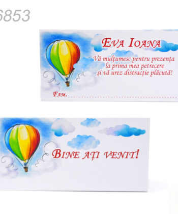 Plic Pentru Dar Tematica Baloane Aer Cald