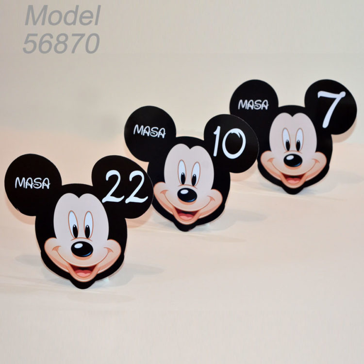 Numar Masa Forma Mickey
