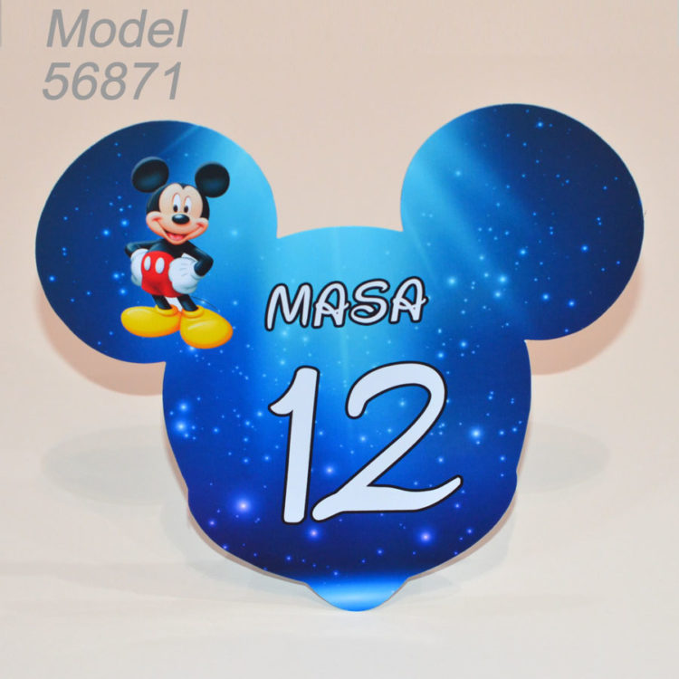 Numar Masa Forma Mickey